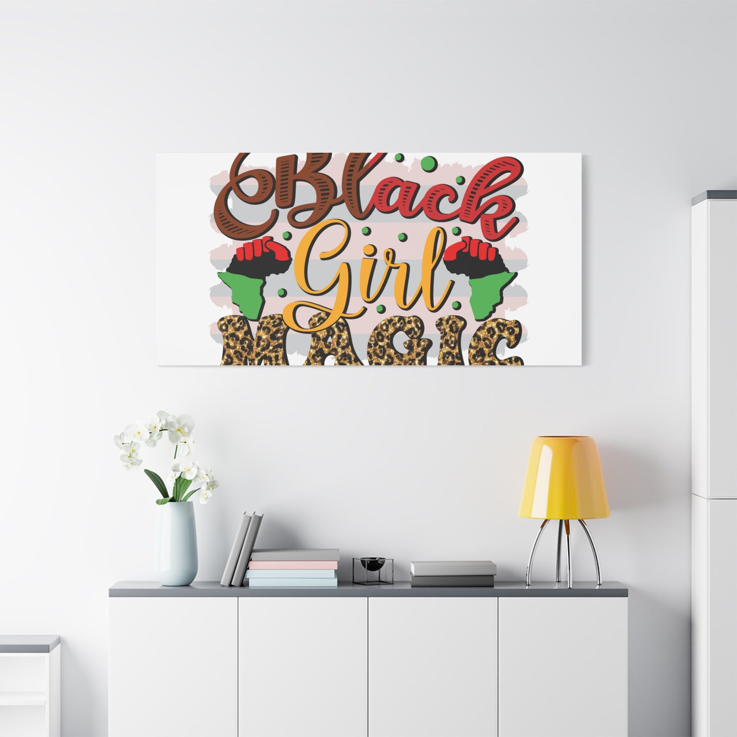 Black Girl Magic Canvas Print — Bold Afrocentric Wall Art