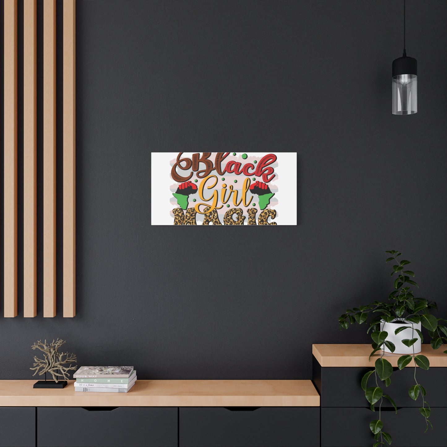 Black Girl Magic Canvas Print — Bold Afrocentric Wall Art