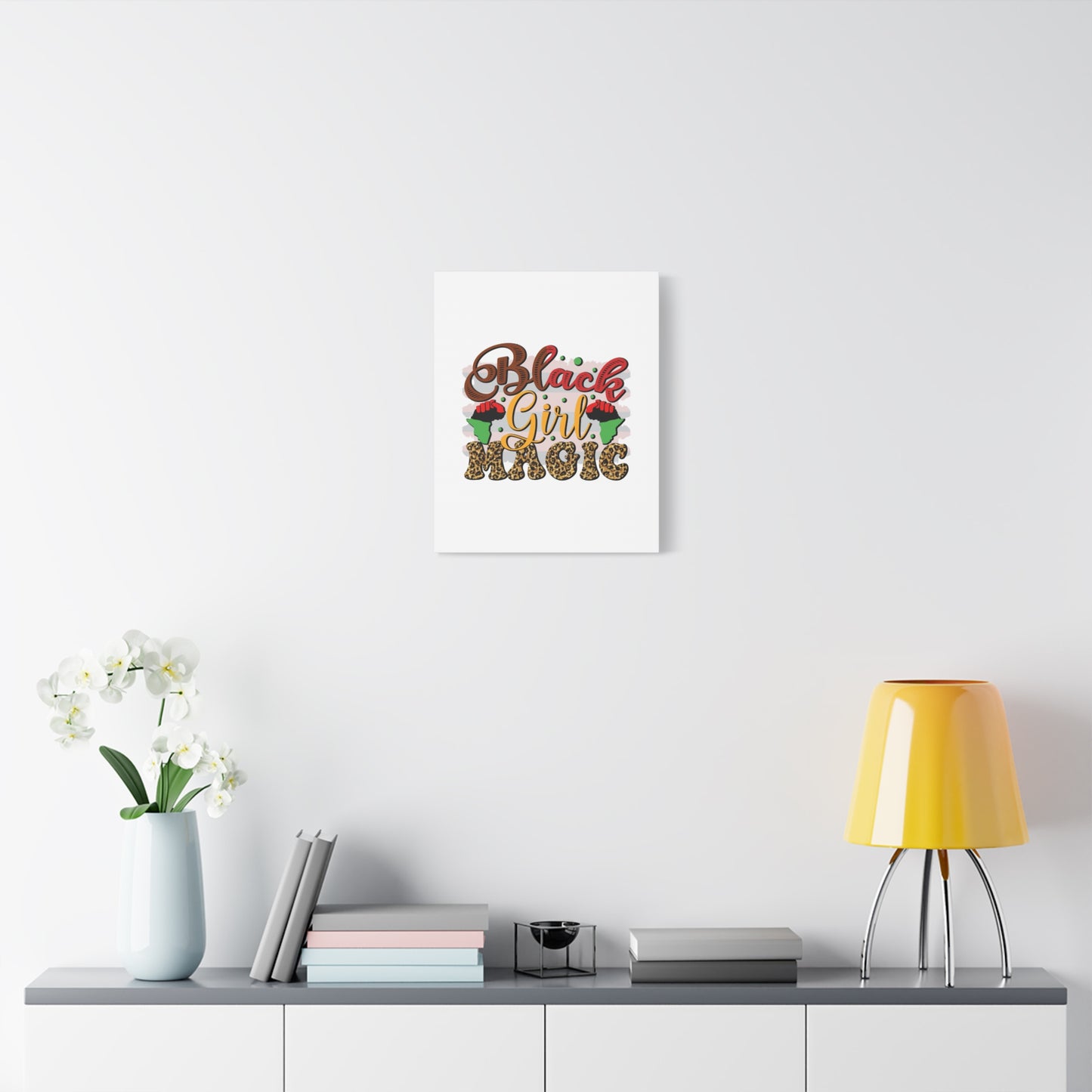 Black Girl Magic Canvas Print — Bold Afrocentric Wall Art
