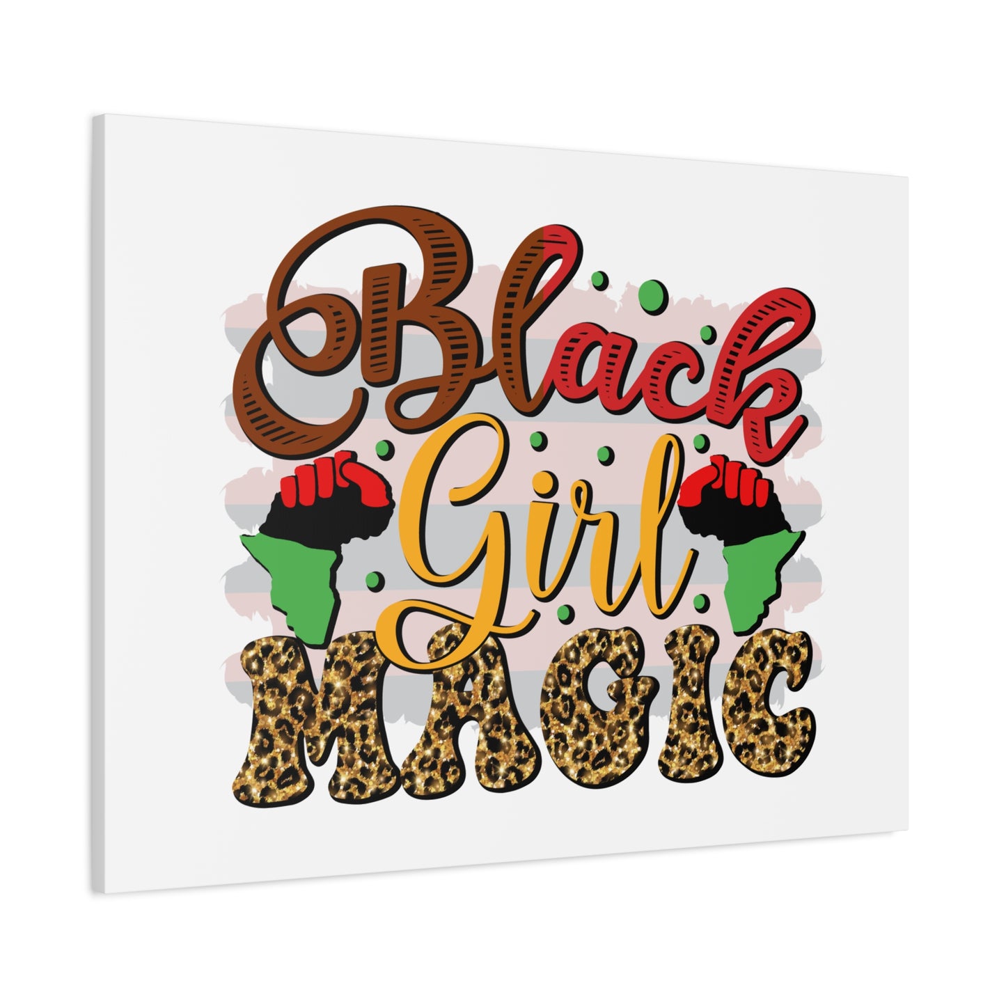 Black Girl Magic Canvas Print — Bold Afrocentric Wall Art