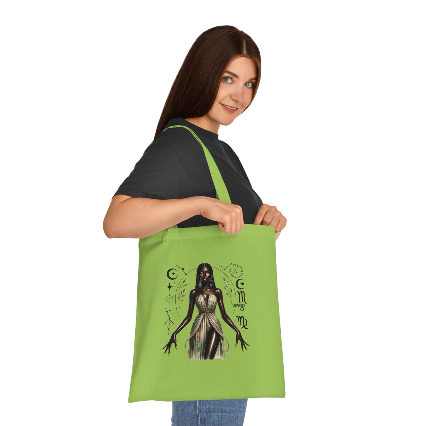 Virgo Goddess Cotton Tote — Astrological Zodiac Tote Bag