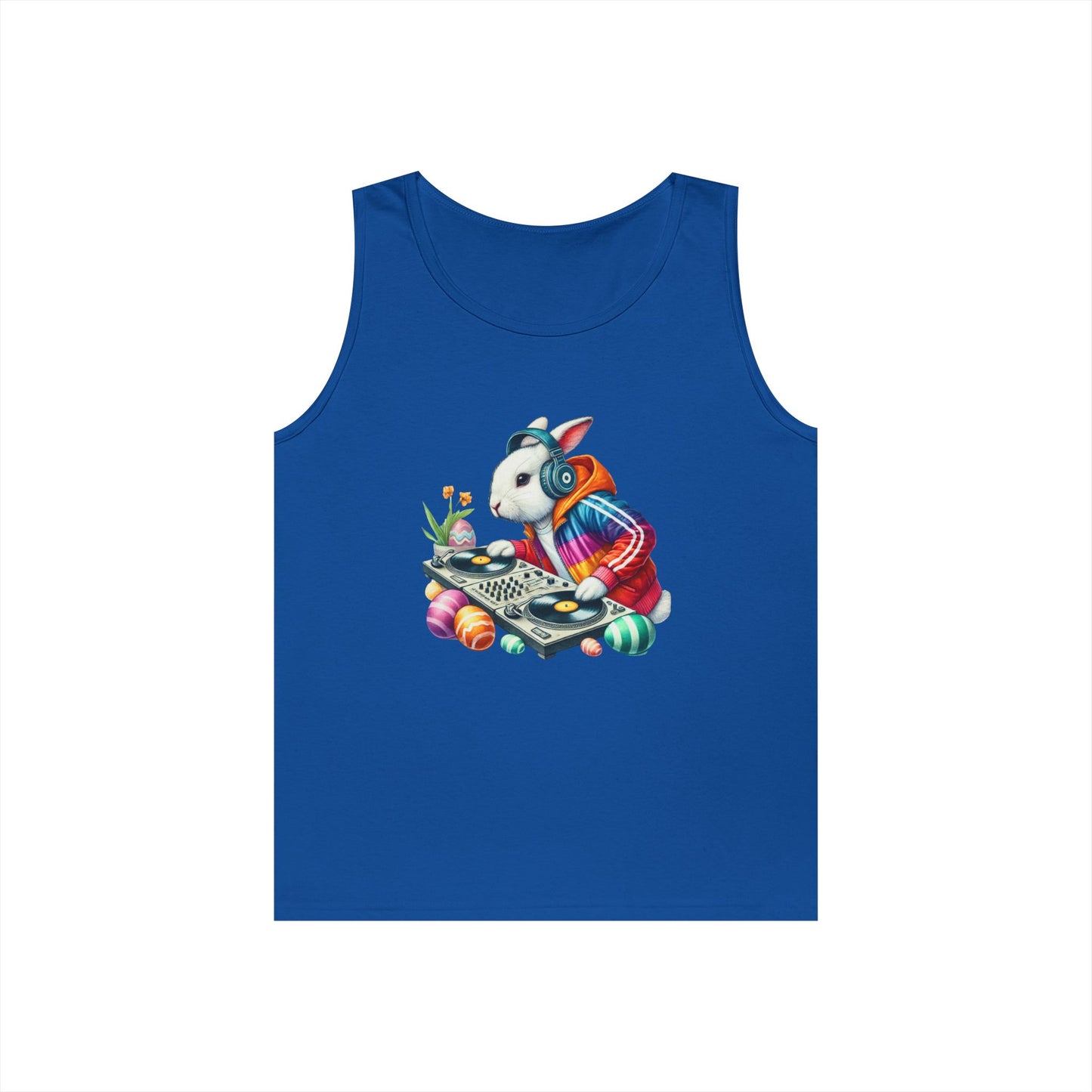 Cool DJ Bunny Unisex Heavy Cotton Tank Top