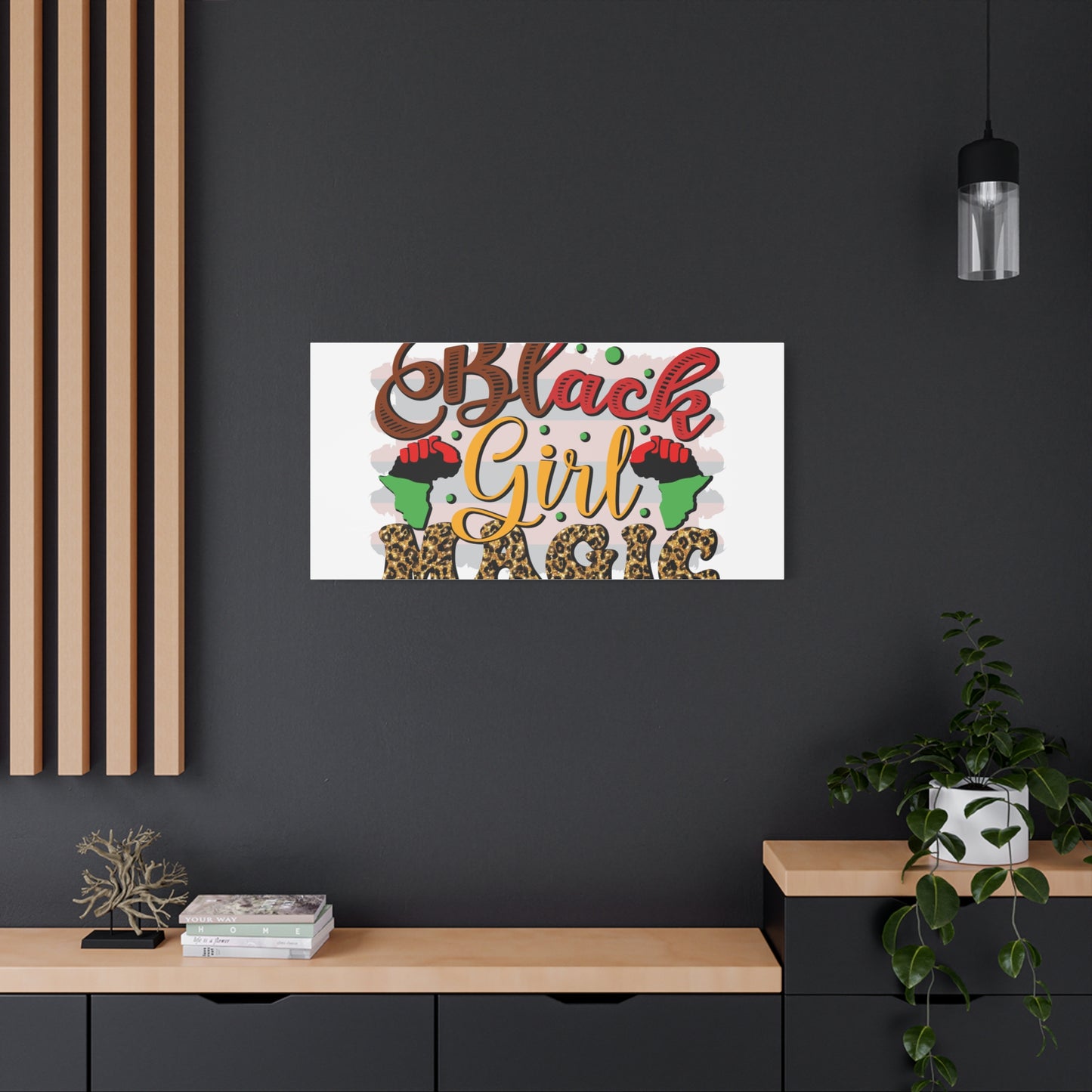 Black Girl Magic Canvas Print — Bold Afrocentric Wall Art