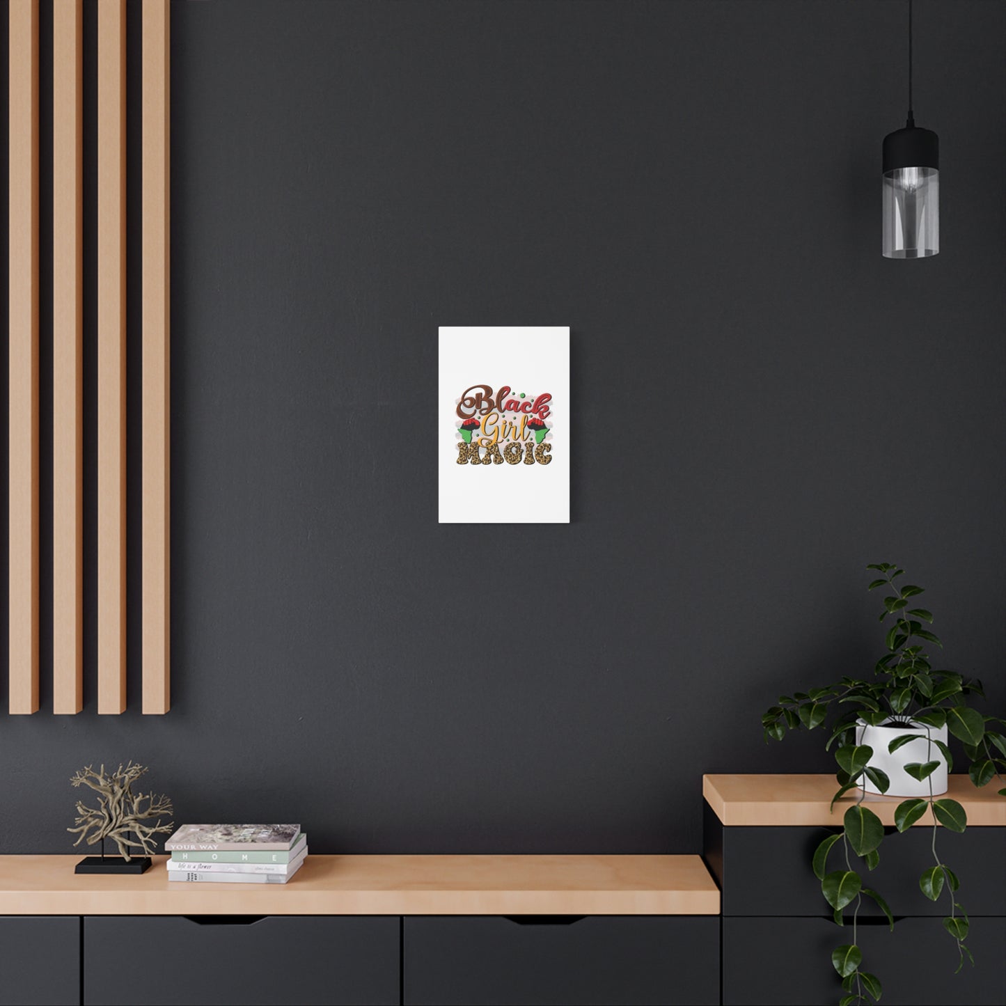 Black Girl Magic Canvas Print — Bold Afrocentric Wall Art