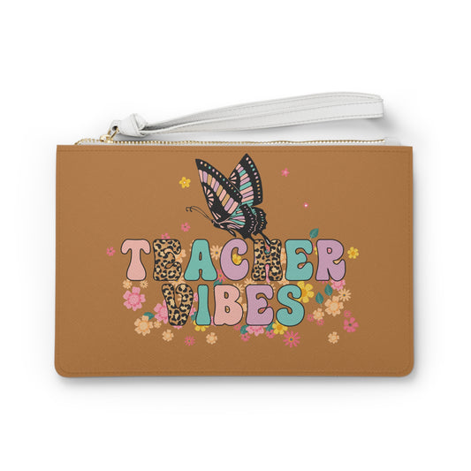 Cute Teacher Vibes Clutch Bag - Stylish & Functional Accessory