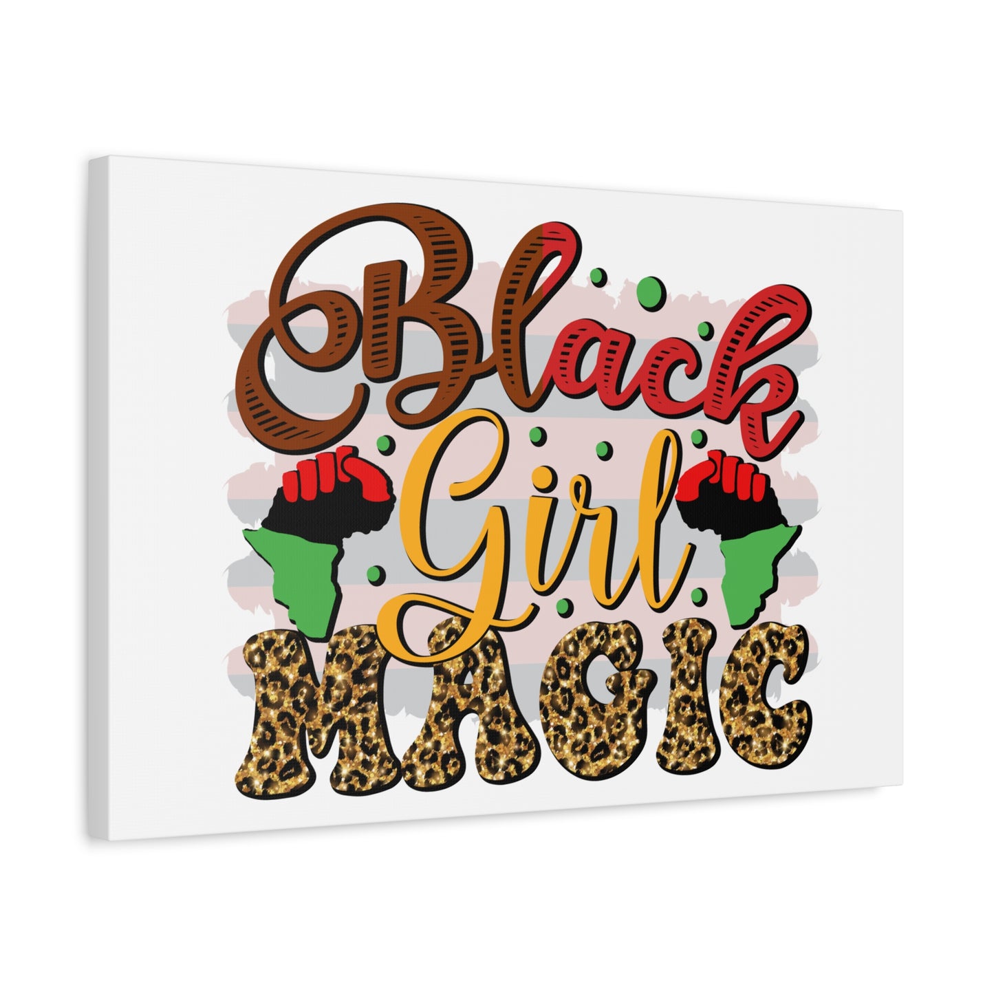 Black Girl Magic Canvas Print — Bold Afrocentric Wall Art