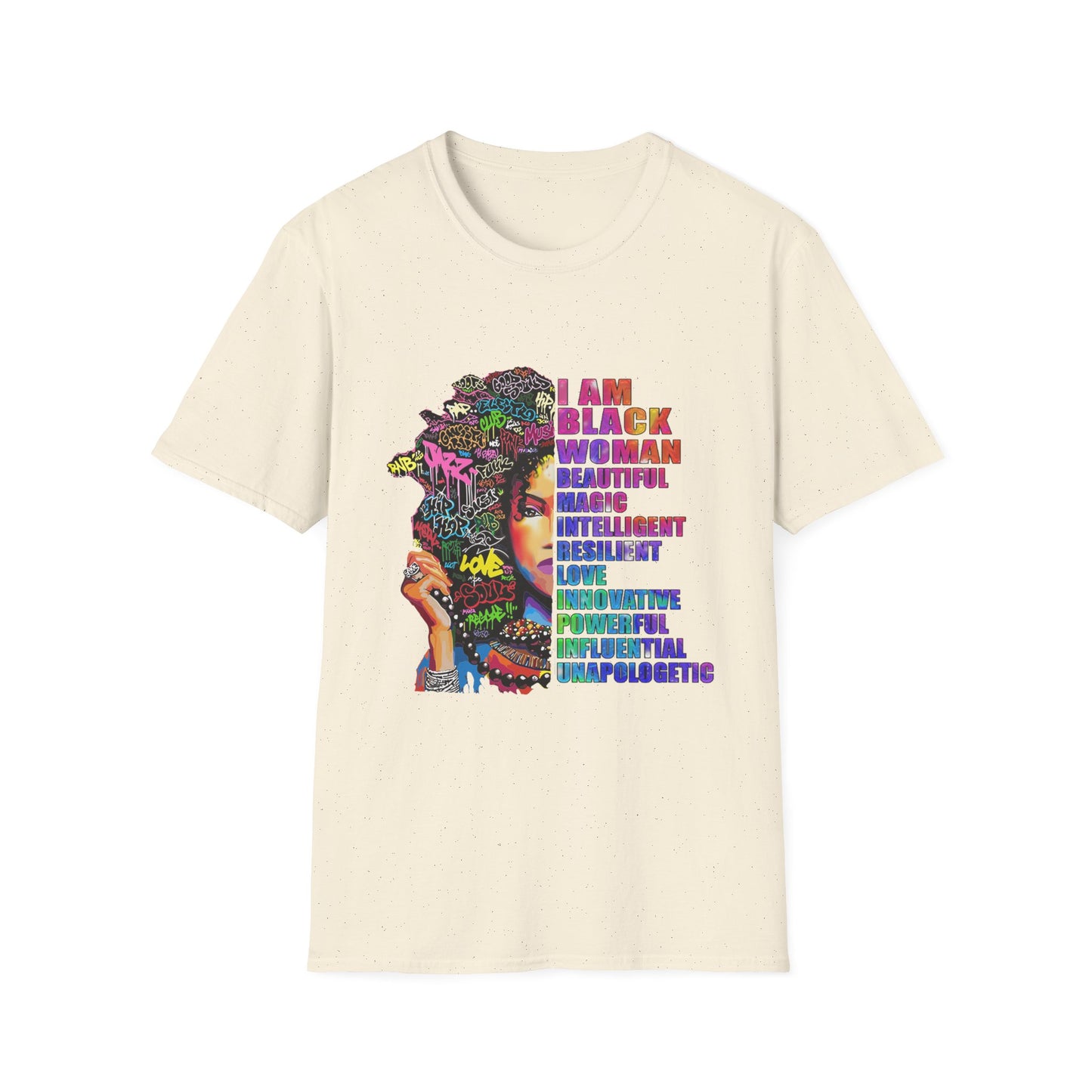 T-Shirt — I Am Black Woman: Beautiful, Magic, Intelligent Empowerment Tee