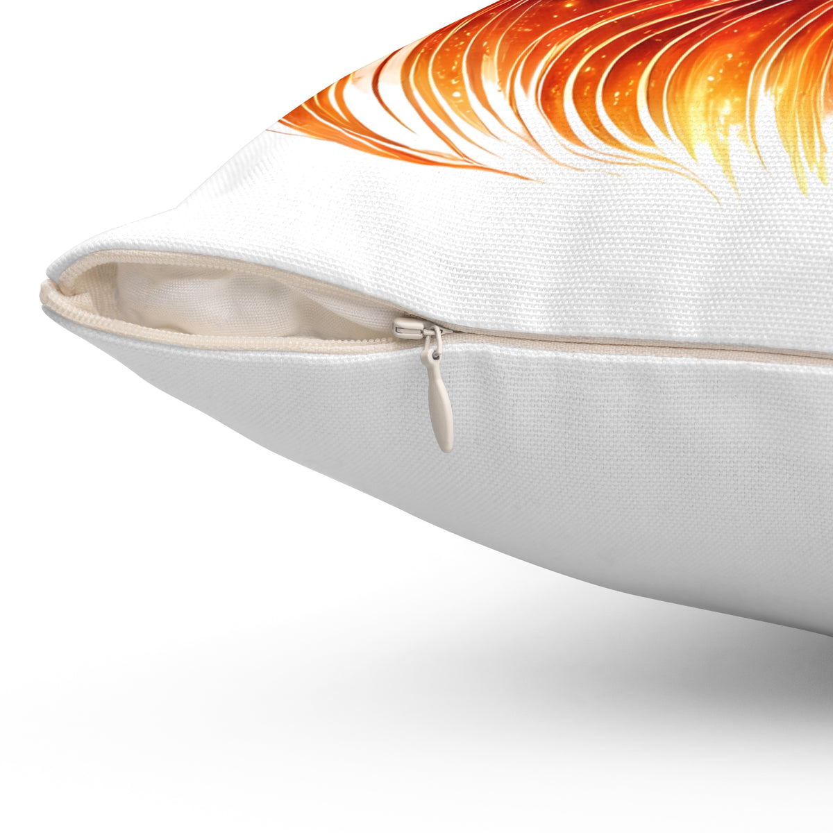 Fiery Goddess Decorative Pillow — Afrocentric Fire Woman Art Throw Pillow