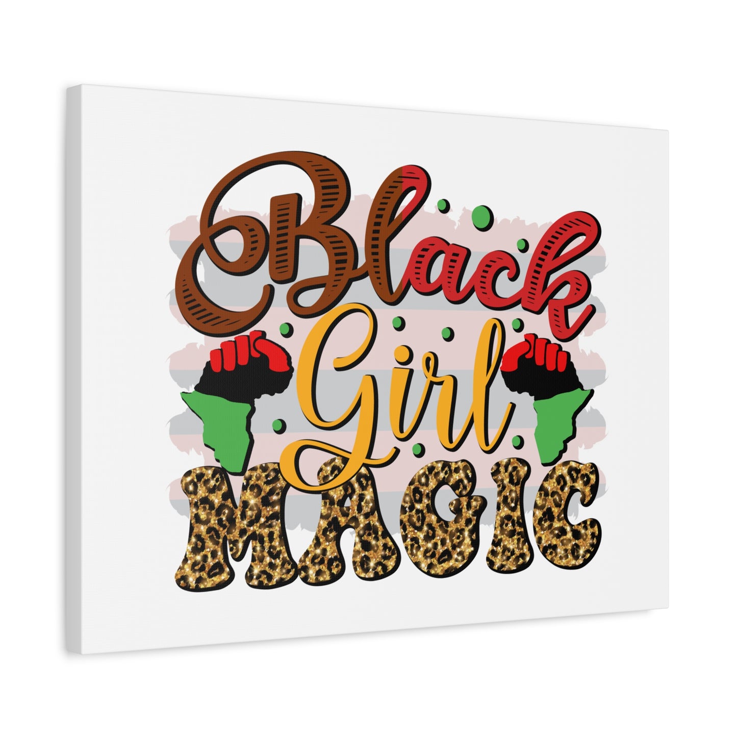 Black Girl Magic Canvas Print — Bold Afrocentric Wall Art