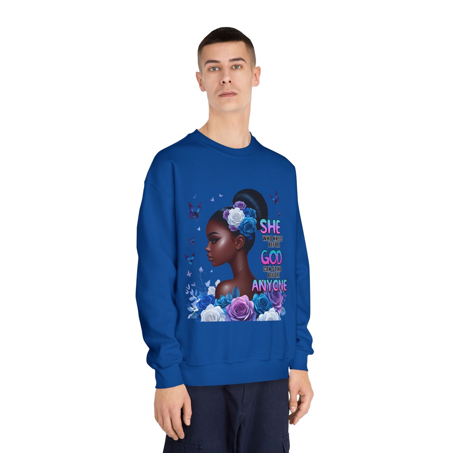 Inspirational Black Woman Portrait Sweatshirt — "She Was Given So Much Grace..."