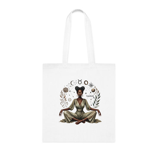 Tote Bag — Taurus Zodiac Goddess Cotton Tote