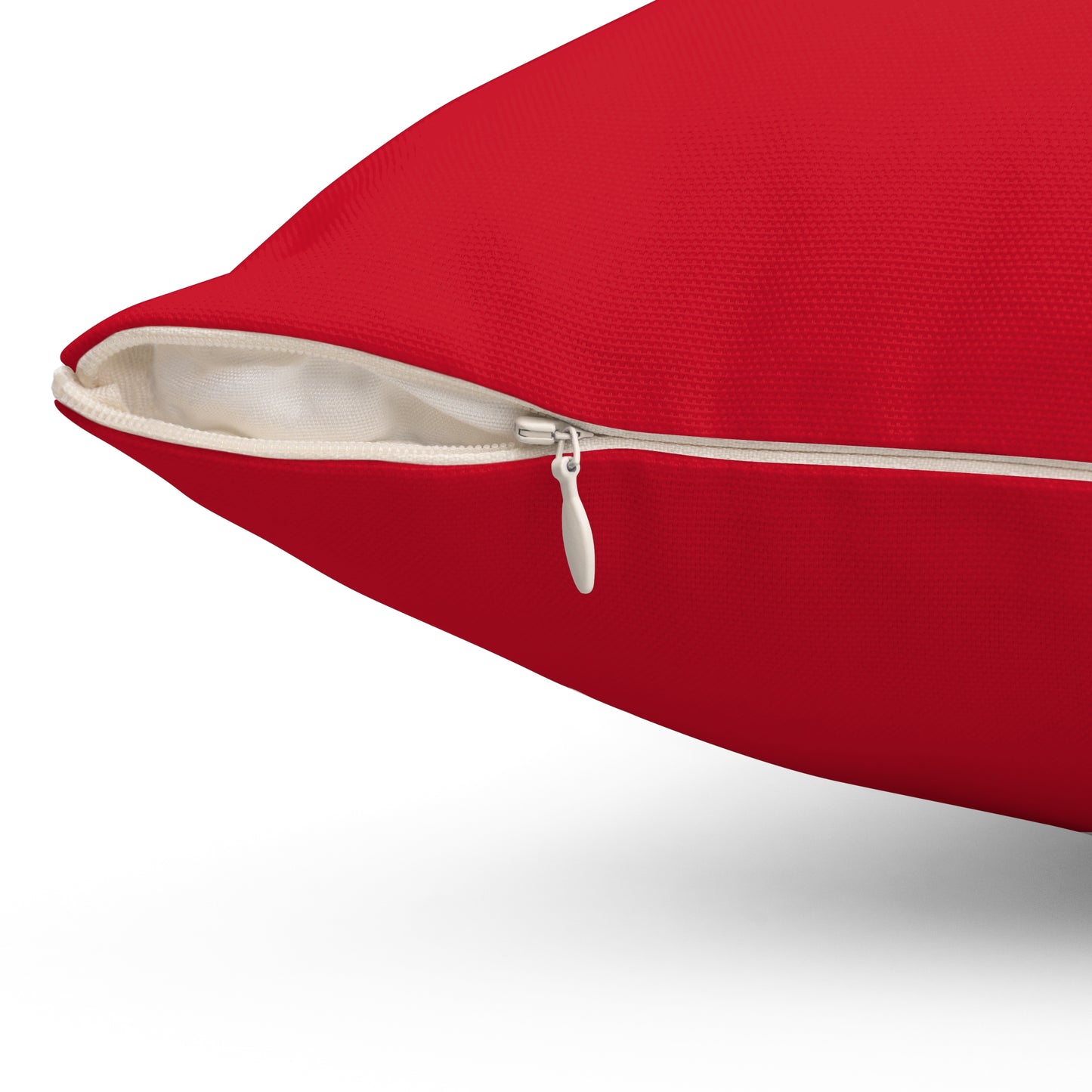 Peace Love Unity Square Pillow - Red Decorative Cushion