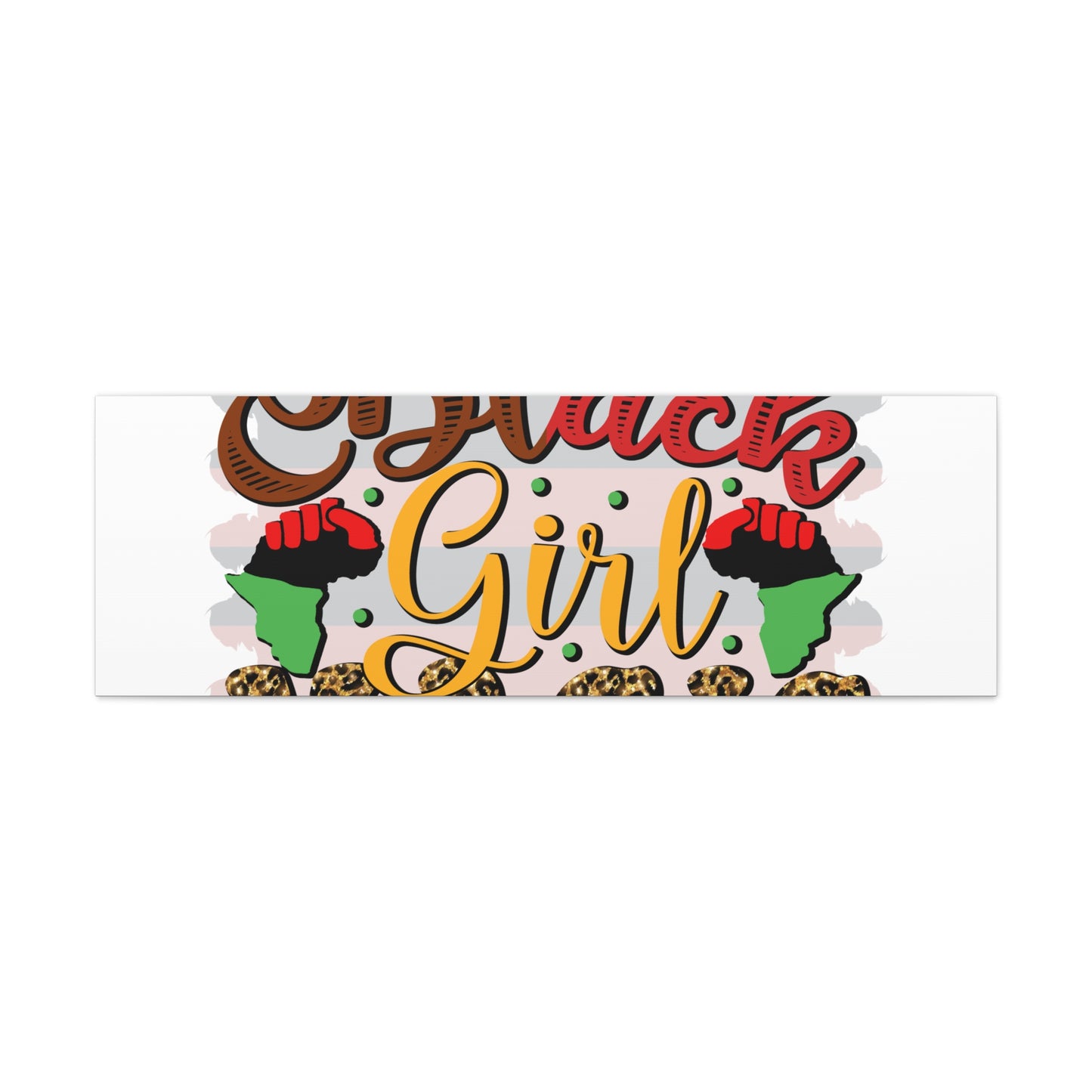 Black Girl Magic Canvas Print — Bold Afrocentric Wall Art