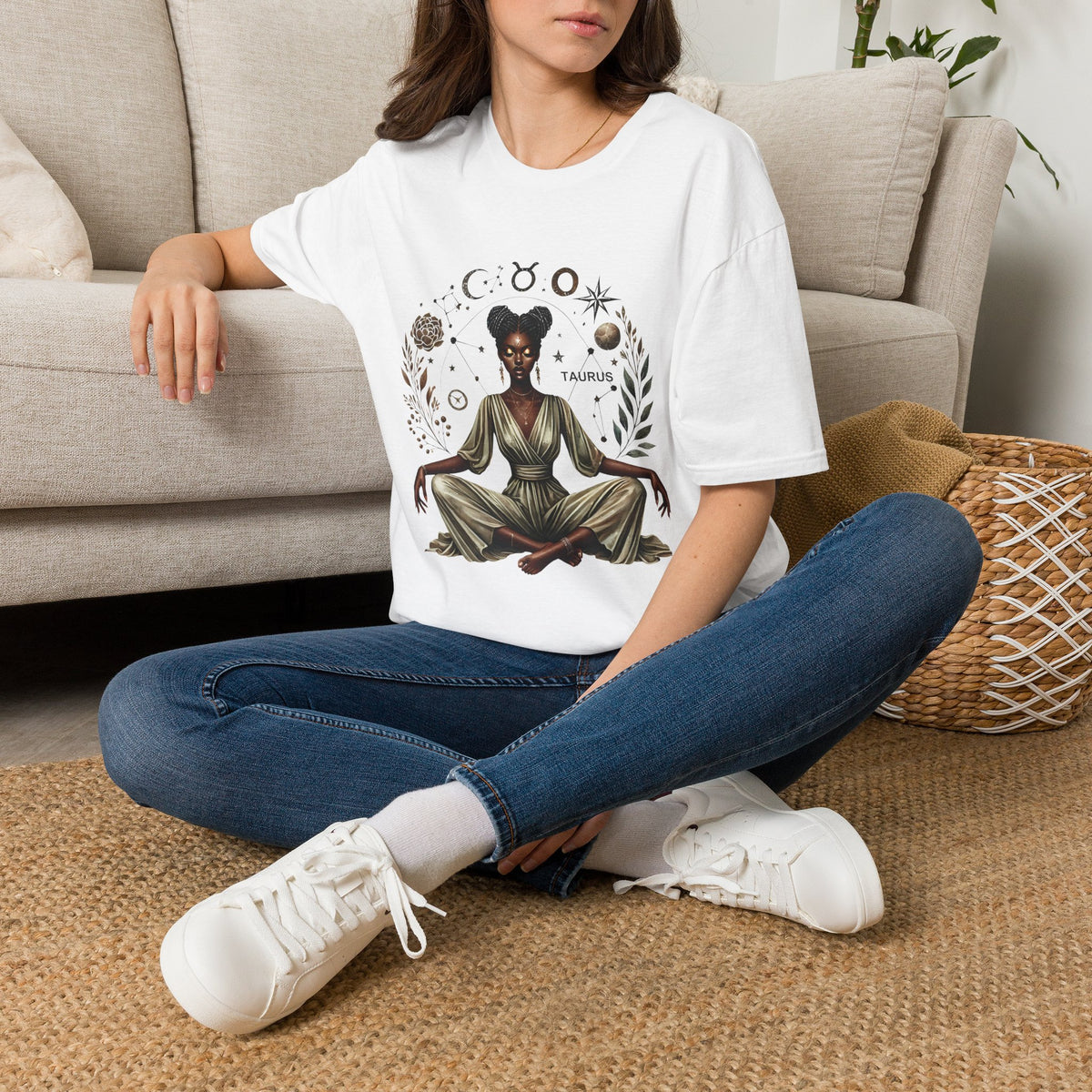 Taurus Astrology T-Shirt — Afrocentric Celestial Zodiac Tee