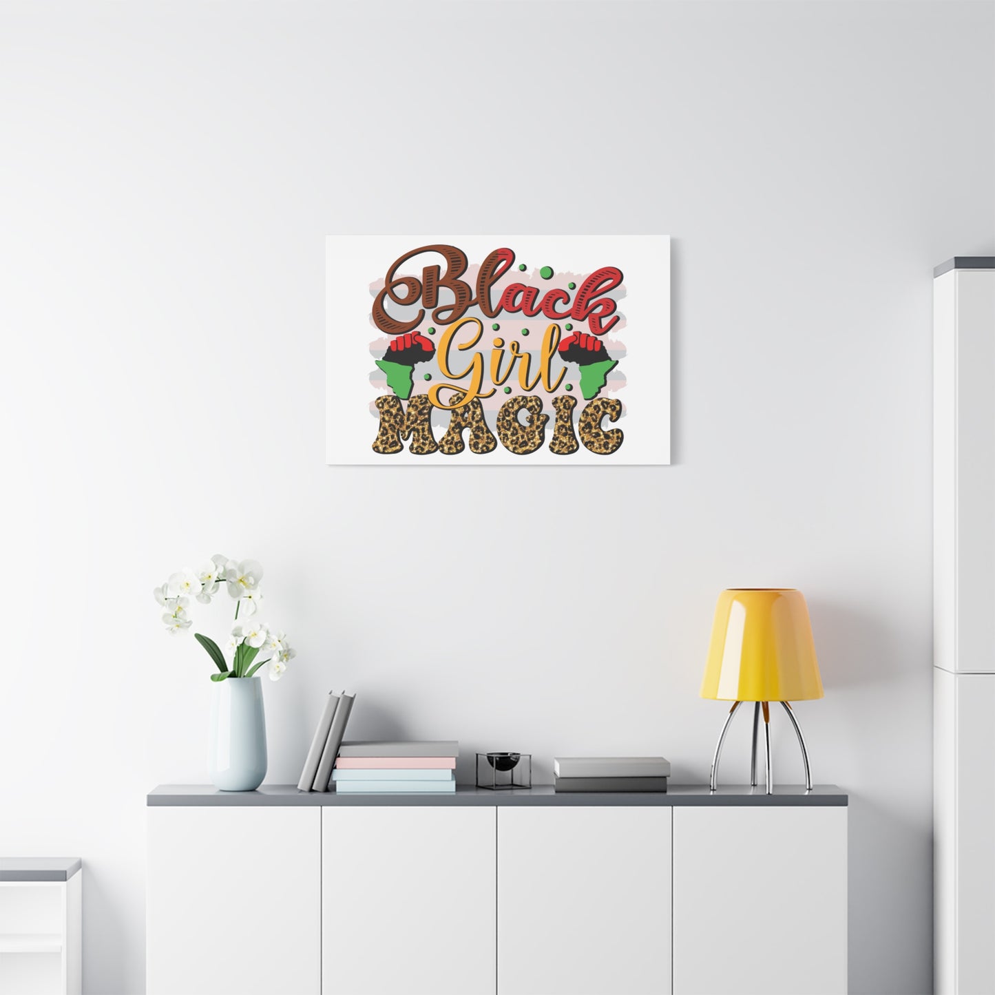 Black Girl Magic Canvas Print — Bold Afrocentric Wall Art