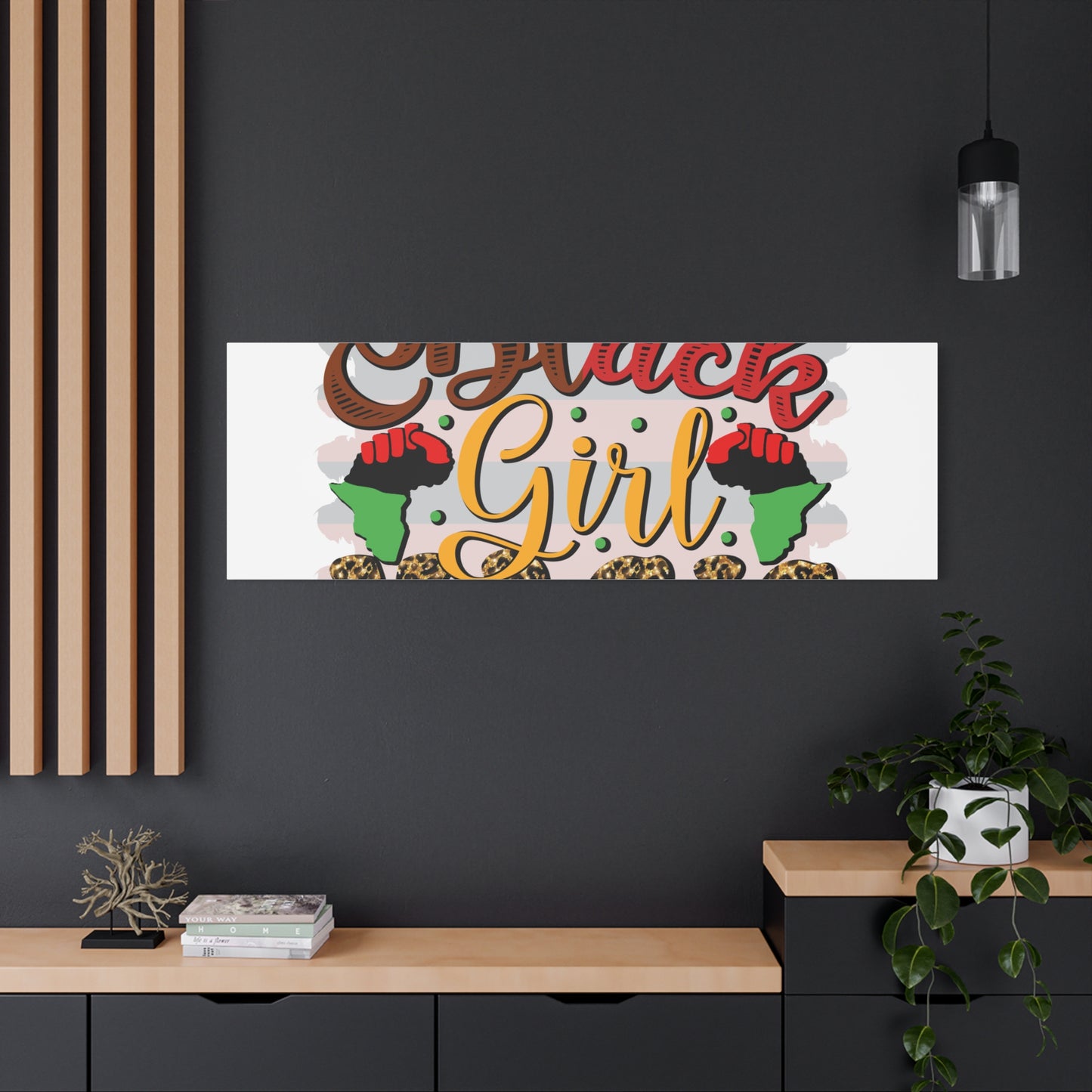 Black Girl Magic Canvas Print — Bold Afrocentric Wall Art