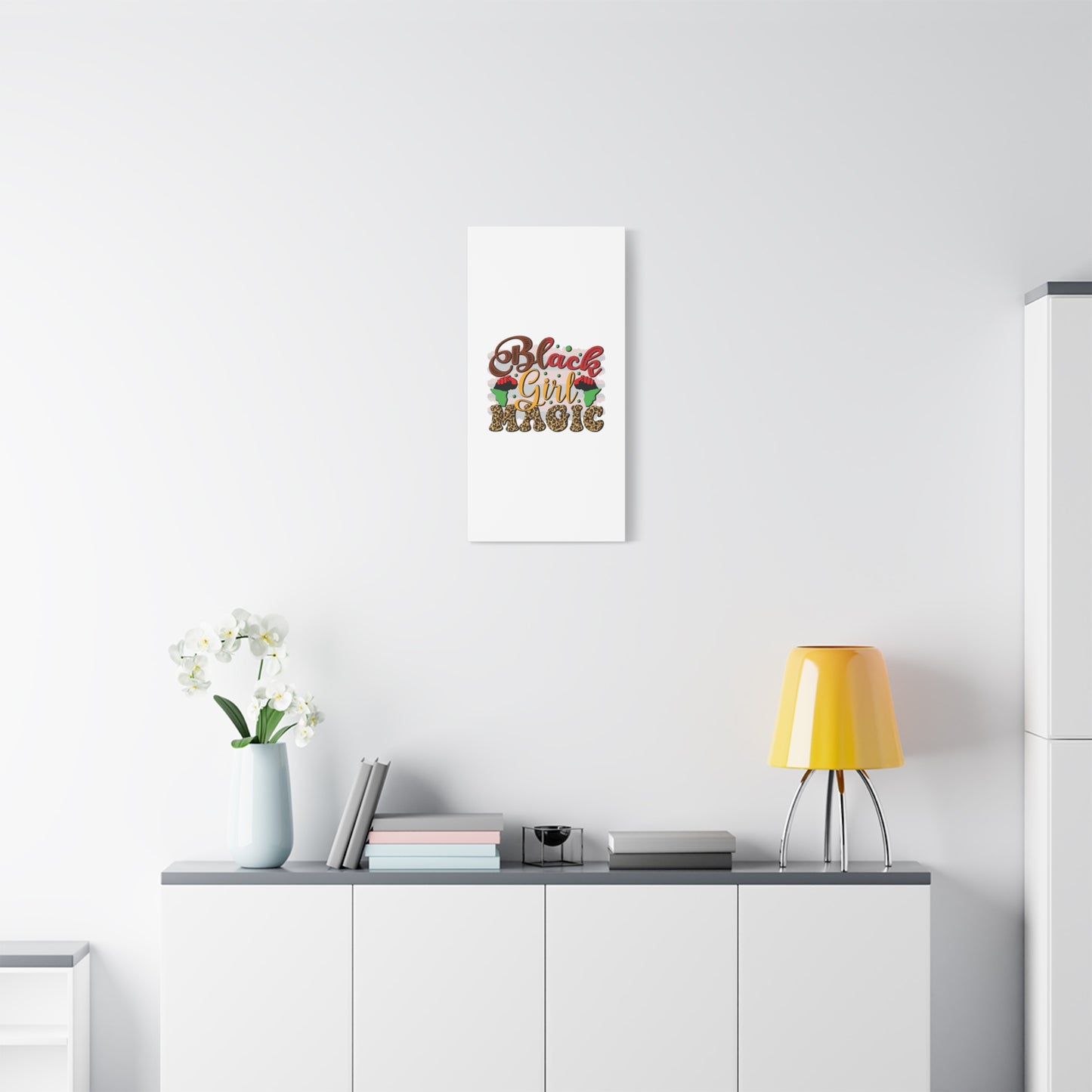 Black Girl Magic Canvas Print — Bold Afrocentric Wall Art