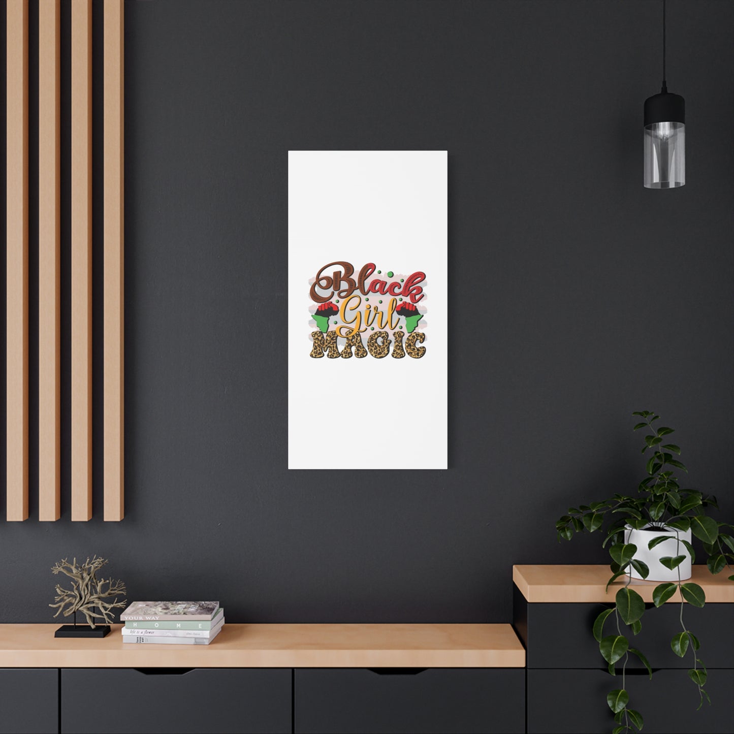 Black Girl Magic Canvas Print — Bold Afrocentric Wall Art