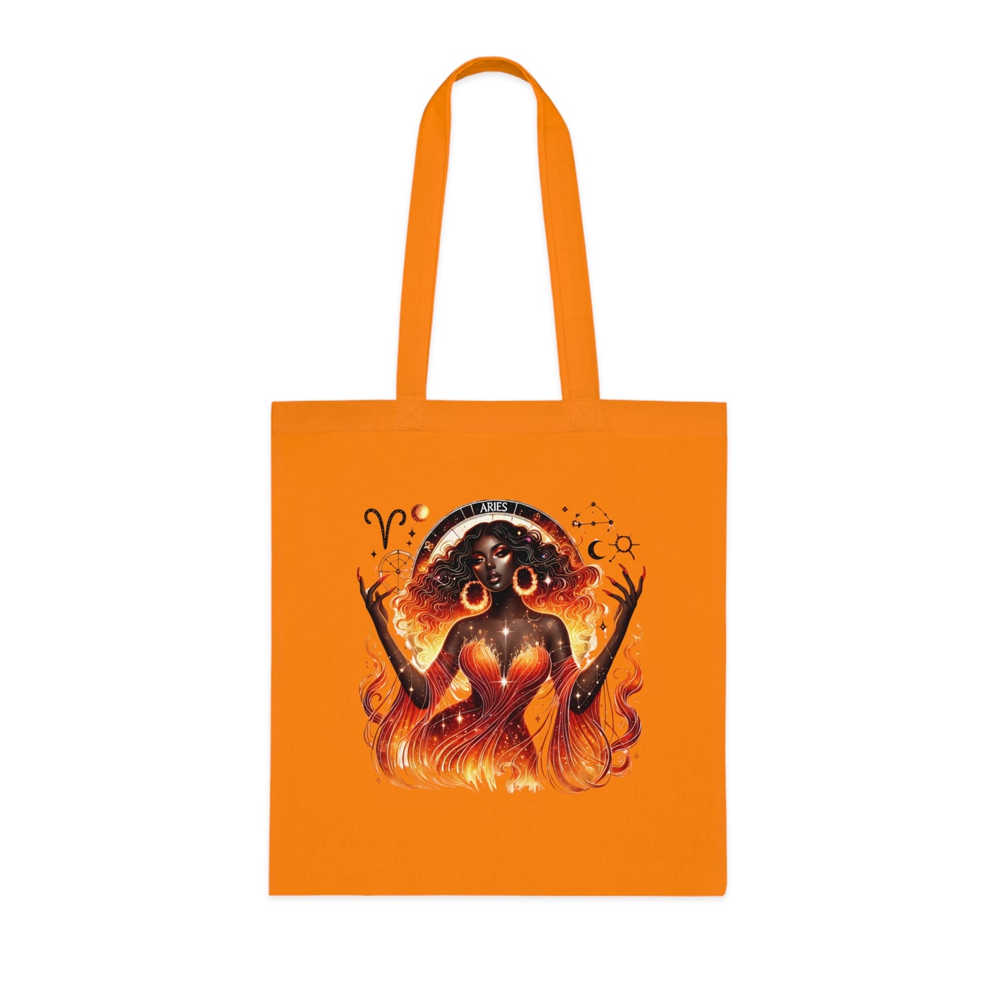 Tote Bag — Fiery Virgo Goddess Zodiac Illustration
