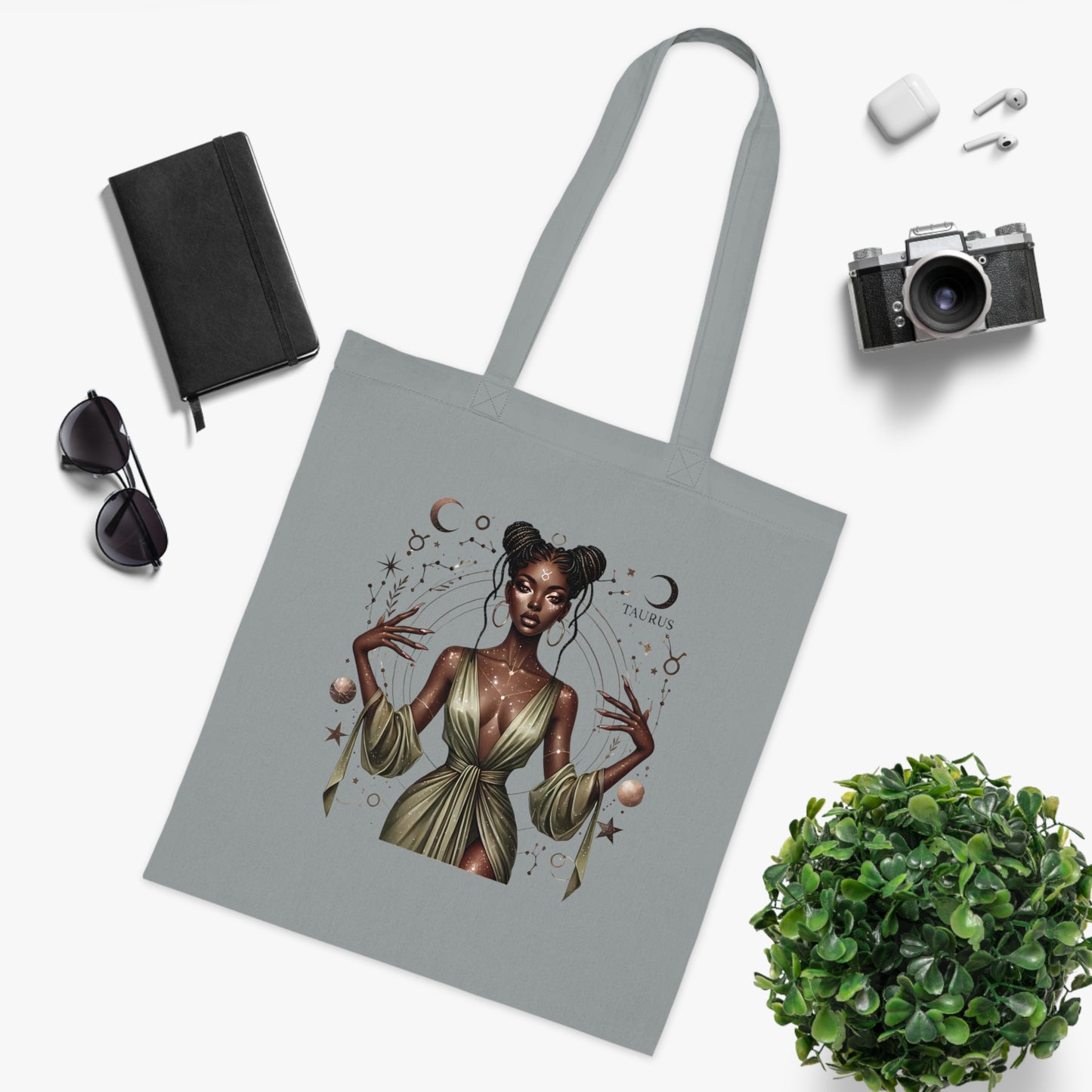 Tote Bag — 'Taurus' Mystic Zodiac Woman Cotton Tote