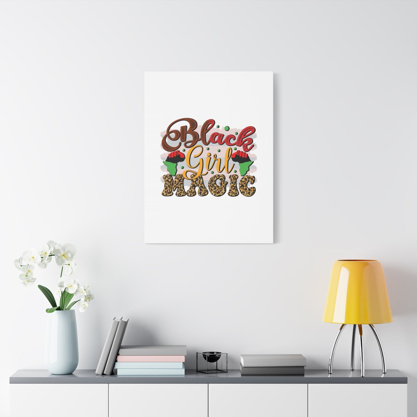 Black Girl Magic Canvas Print — Bold Afrocentric Wall Art