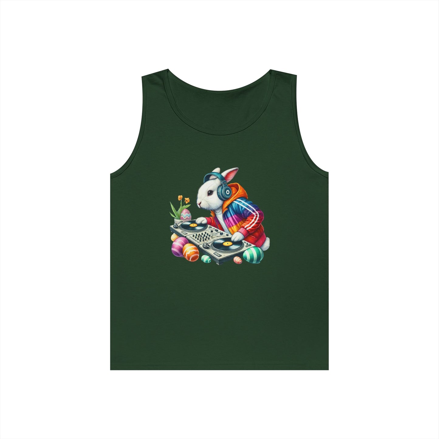 Cool DJ Bunny Unisex Heavy Cotton Tank Top
