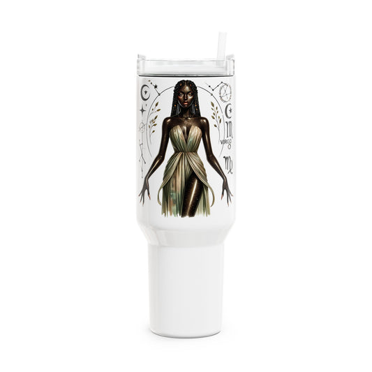40oz Goddess Tumbler – Black Goddess Art Travel Mug