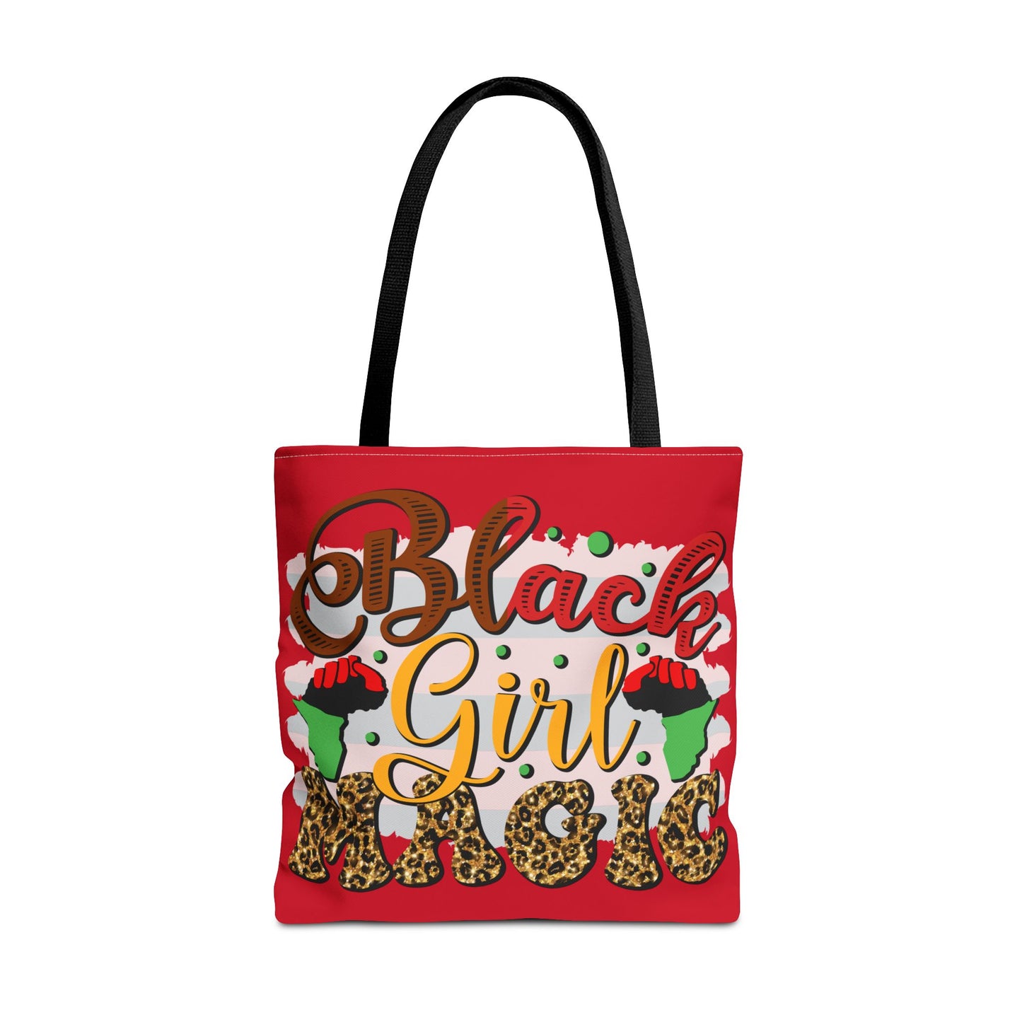 Black Girl Magic Tote Bag - Empowering Red Design for Everyday Use