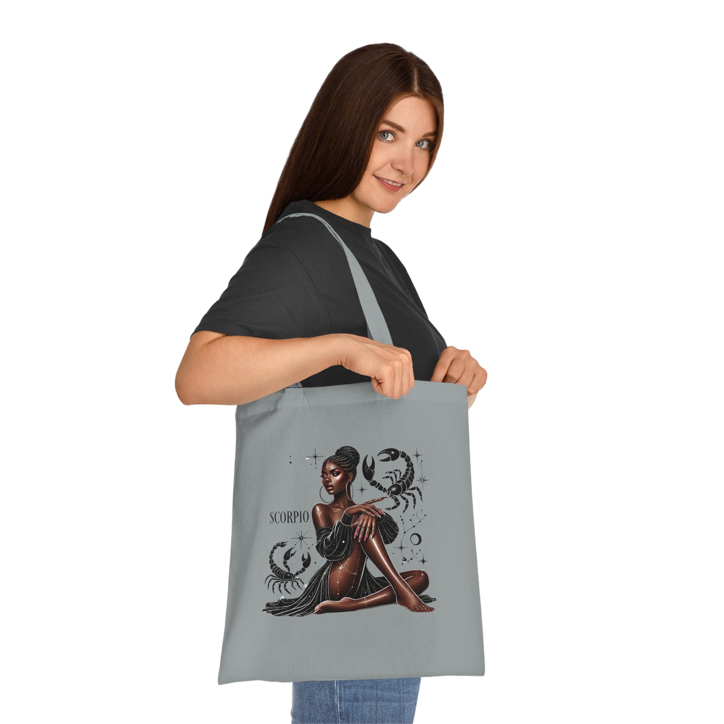Scorpio Zodiac Tote Bag — Afrocentric Star Sign Cotton Tote