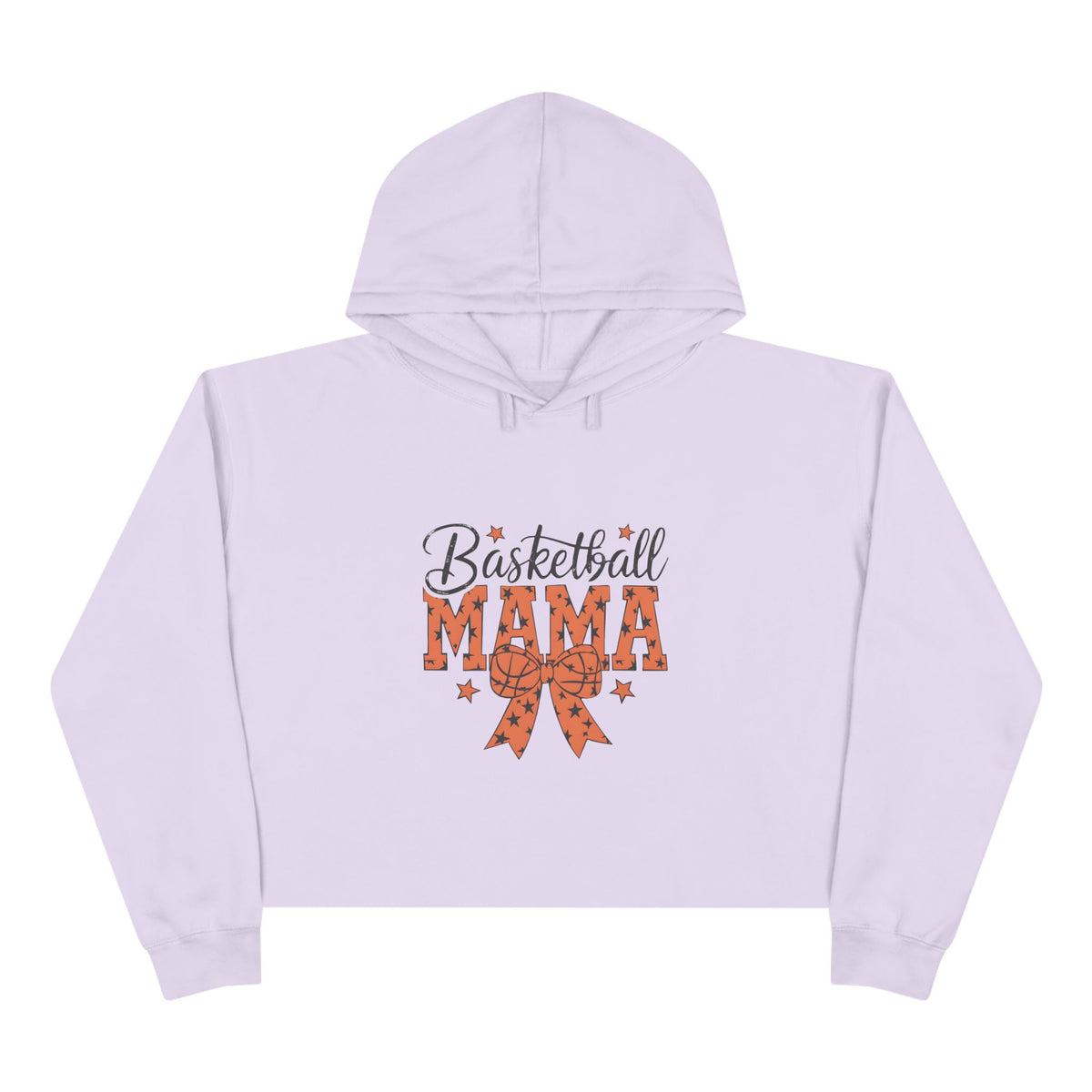 Basketball Mama Cropped Hoodie — Cute Sports Mom Sweatshirt