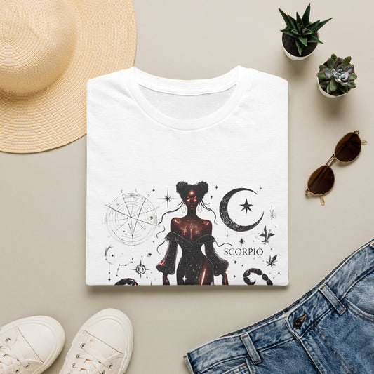 Scorpio Zodiac T‑Shirt — Mystical Scorpio Constellation Moon Design