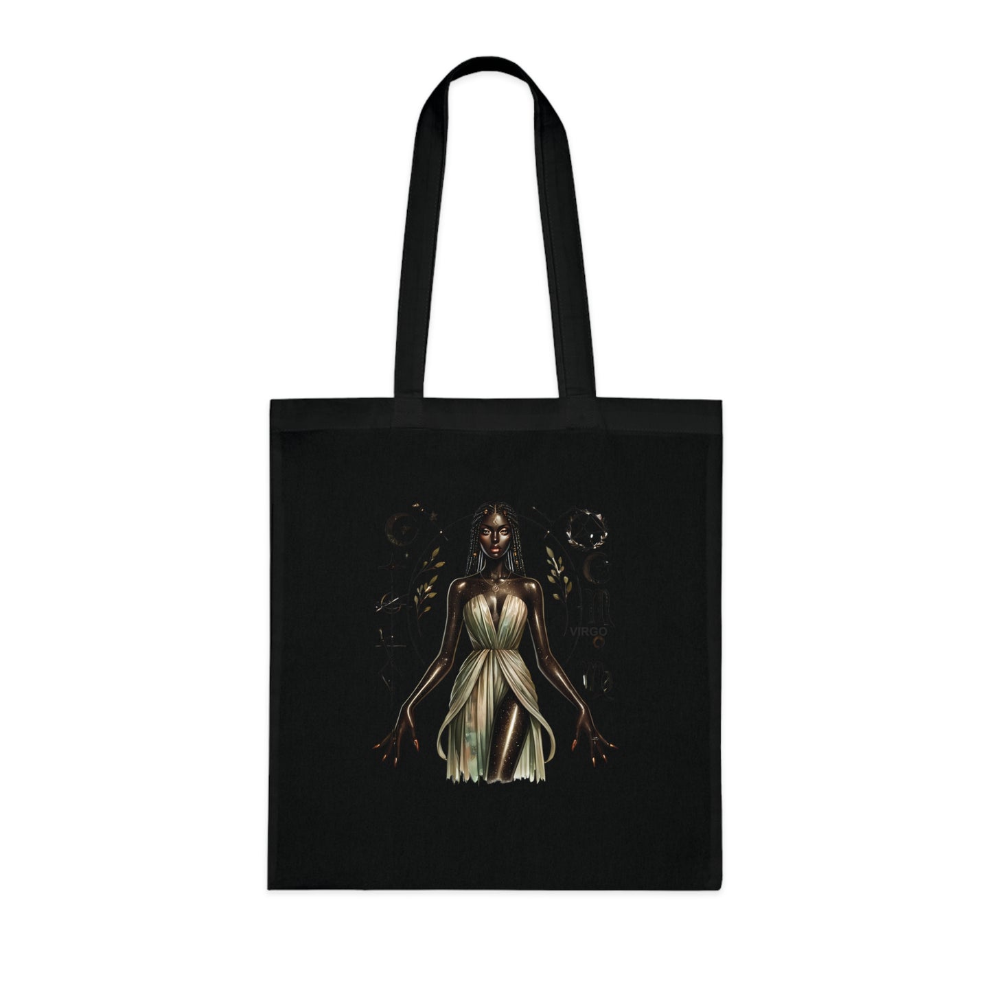 Virgo Goddess Cotton Tote — Astrological Zodiac Tote Bag
