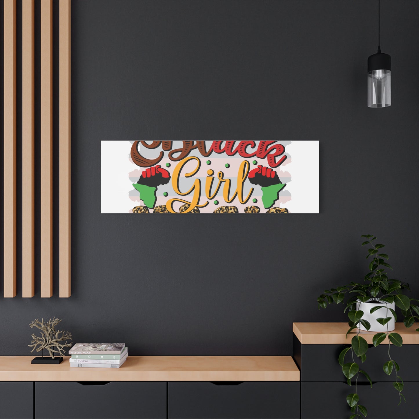 Black Girl Magic Canvas Print — Bold Afrocentric Wall Art