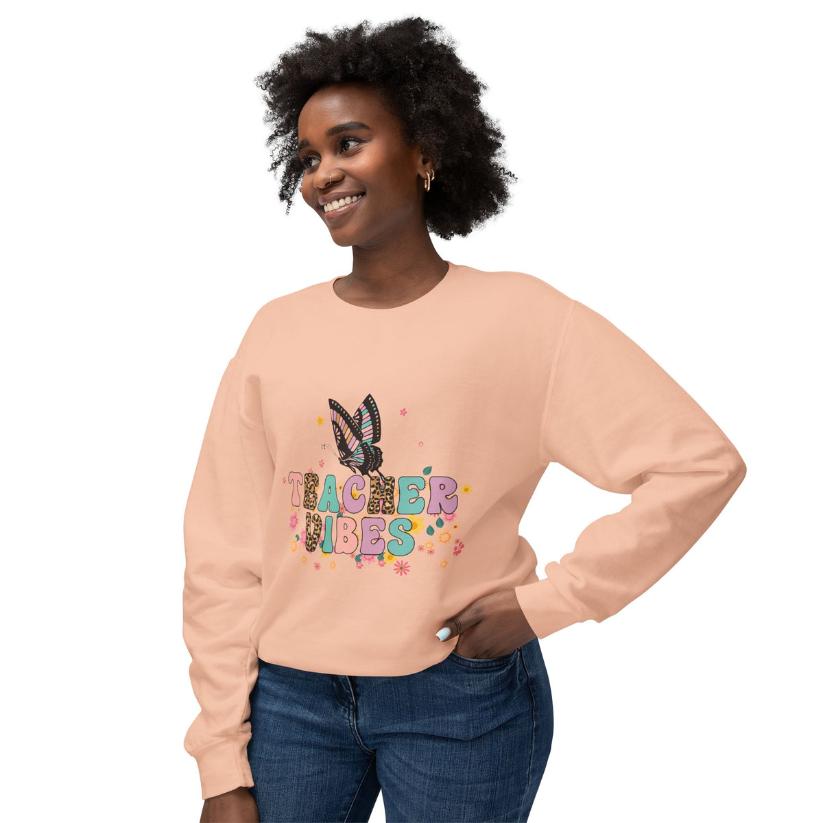 Teacher Vibes Crewneck Sweatshirt