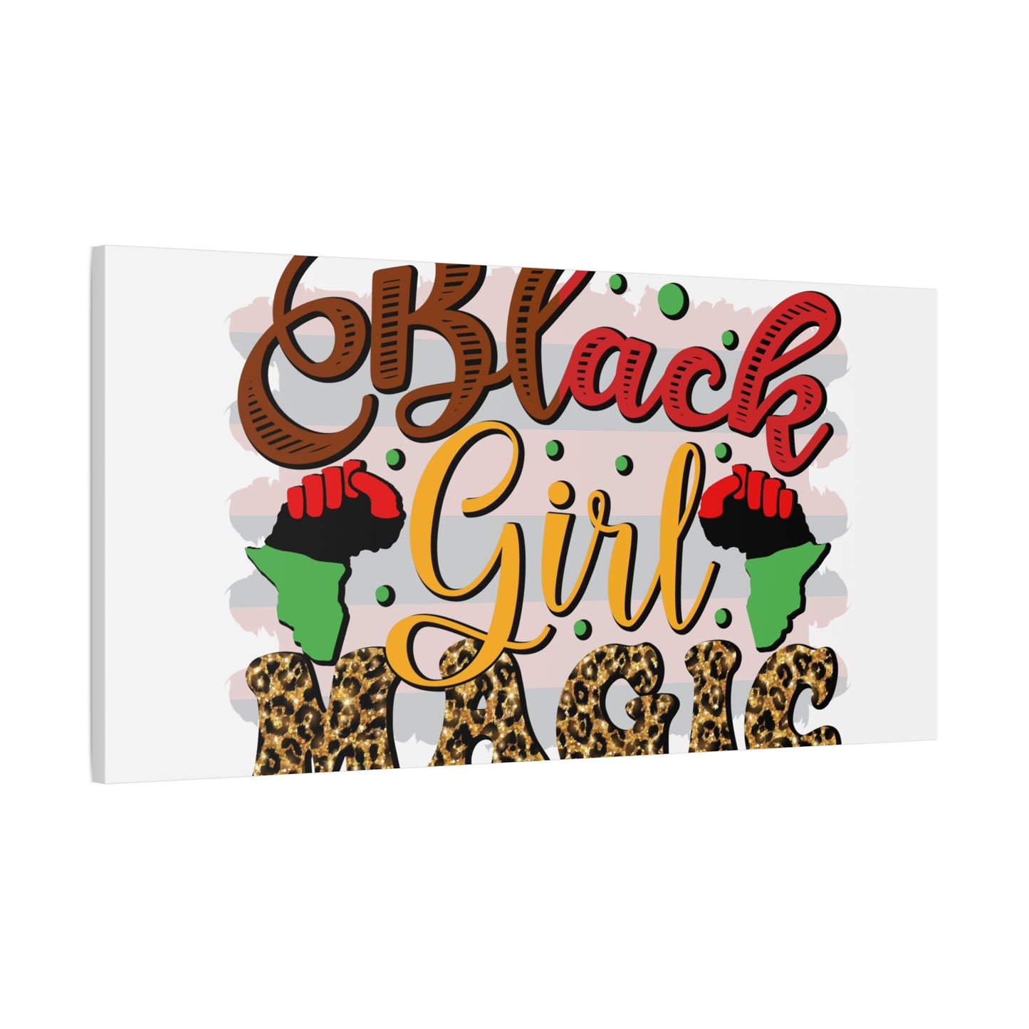Black Girl Magic Canvas Print — Bold Afrocentric Wall Art