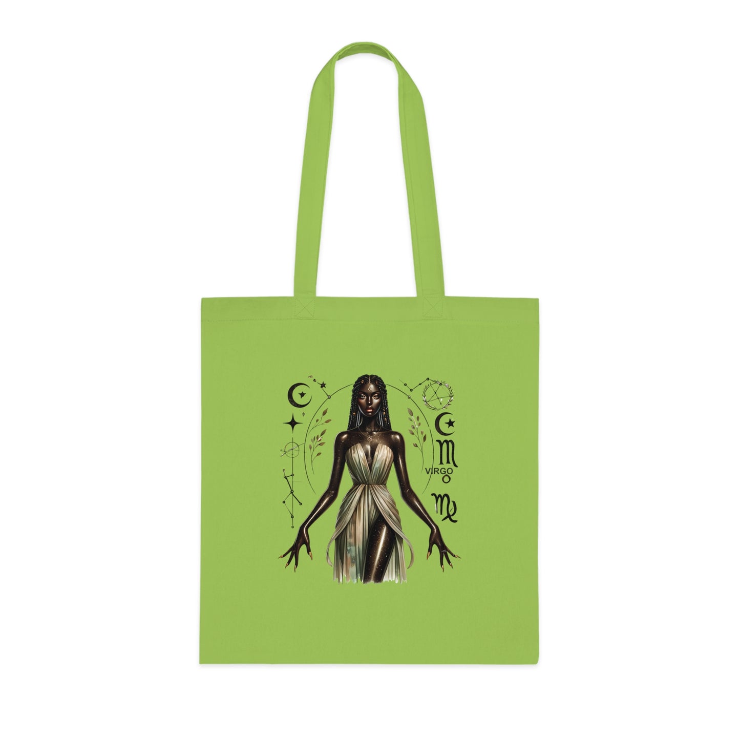 Virgo Goddess Cotton Tote — Astrological Zodiac Tote Bag