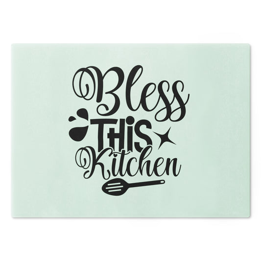 Inspirational Kitchen Cutting Board - 'Bless This Kitchen'