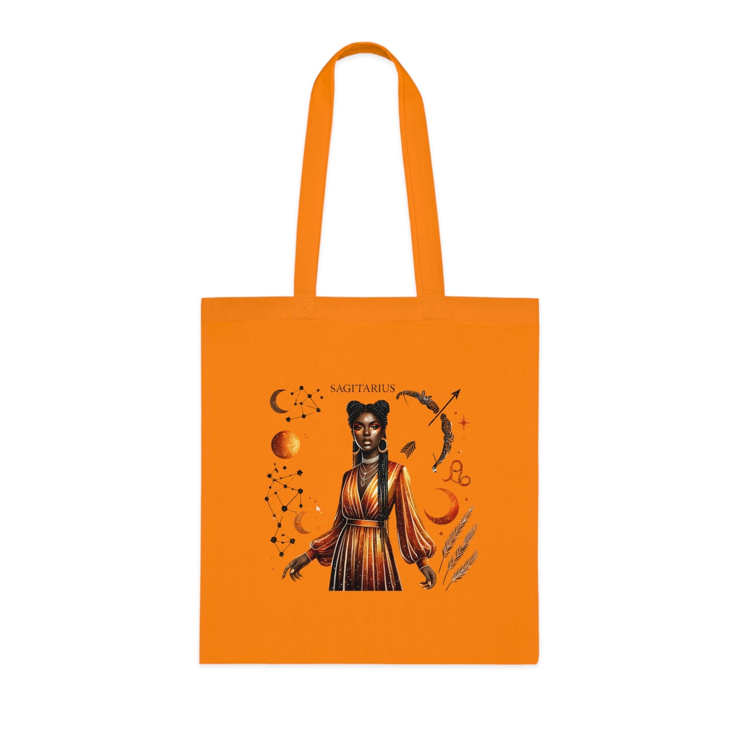 Sagittarius Zodiac Tote Bag – Astrological Illustration Cotton Tote