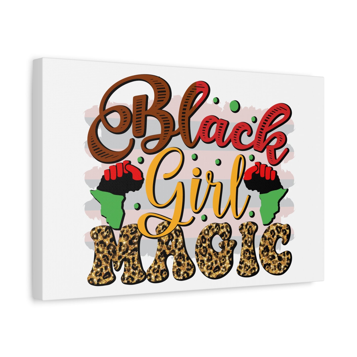 Black Girl Magic Canvas Print — Bold Afrocentric Wall Art