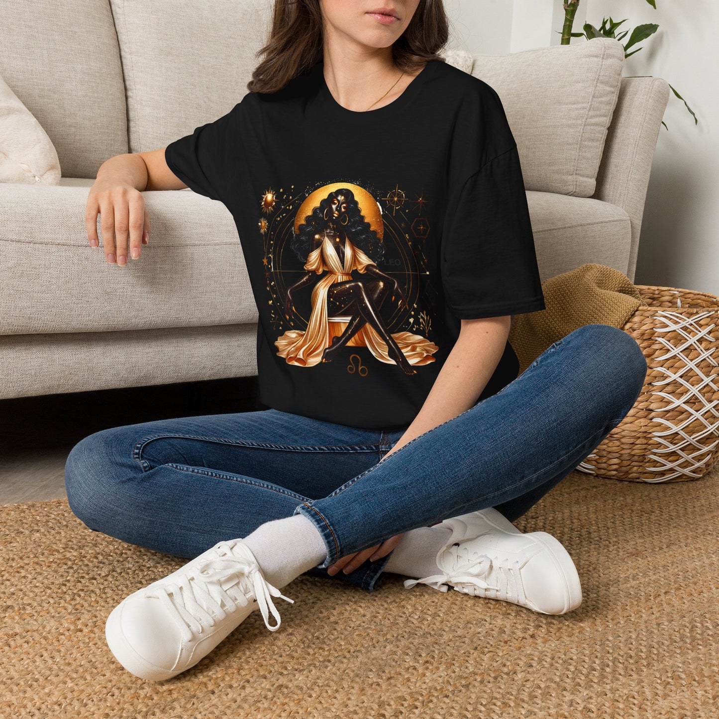 Leo Zodiac T-Shirt — Astrological Sun Sign Tee with 'LEO' Design
