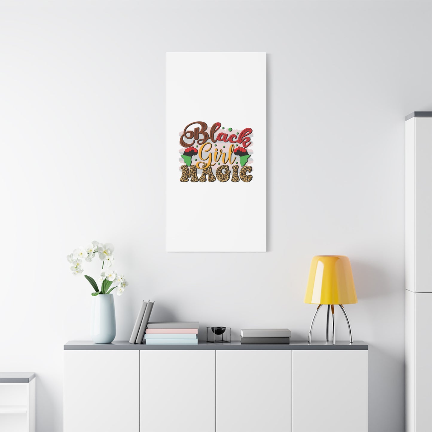 Black Girl Magic Canvas Print — Bold Afrocentric Wall Art