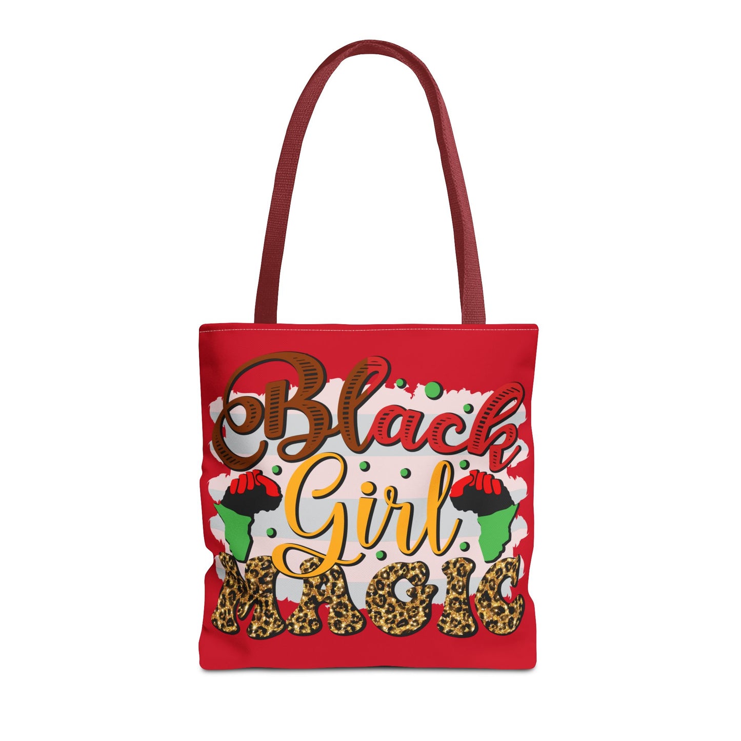 Black Girl Magic Tote Bag - Empowering Red Design for Everyday Use