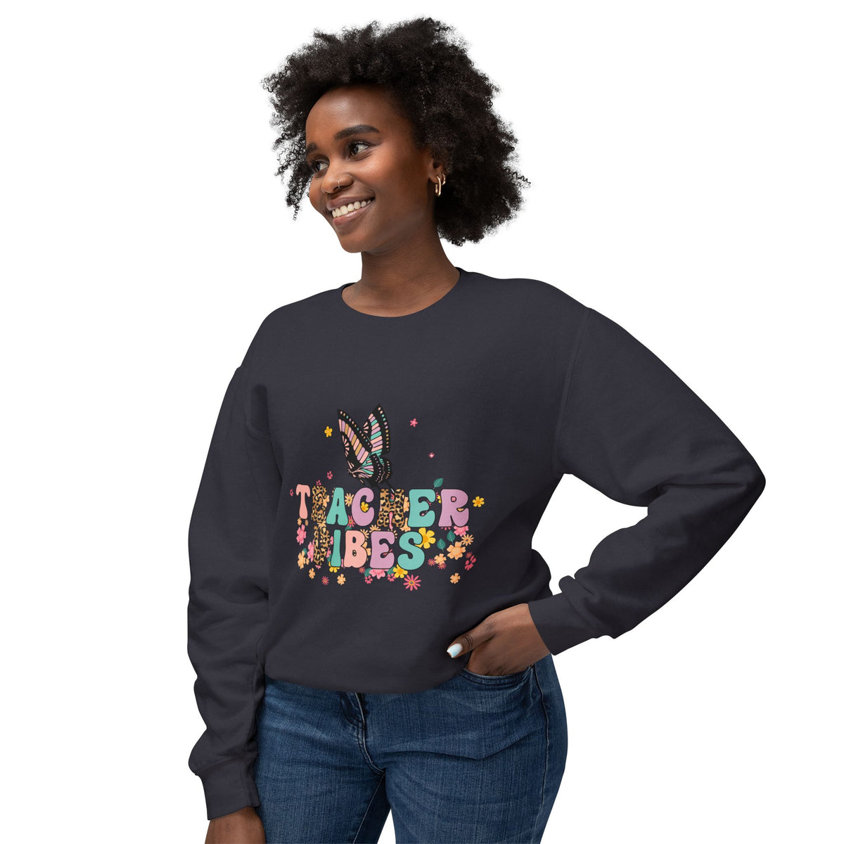 Teacher Vibes Crewneck Sweatshirt