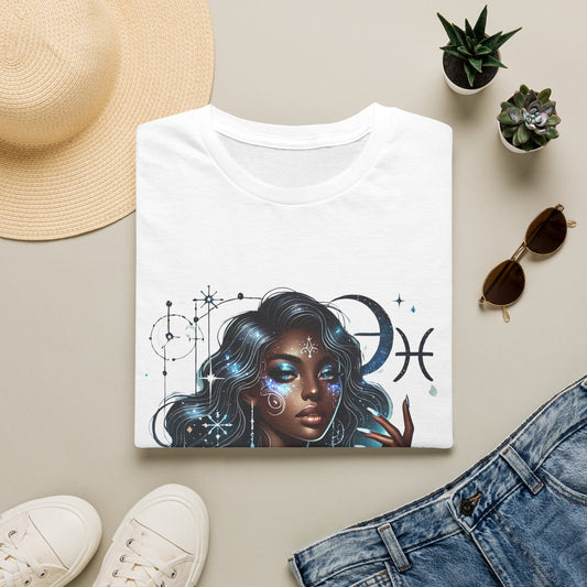 Pisces Goddess T-Shirt — Mystical Zodiac Art Tee