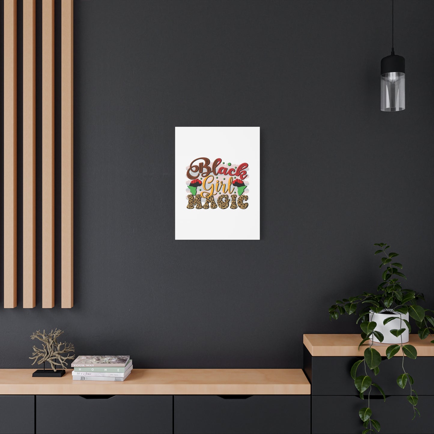 Black Girl Magic Canvas Print — Bold Afrocentric Wall Art