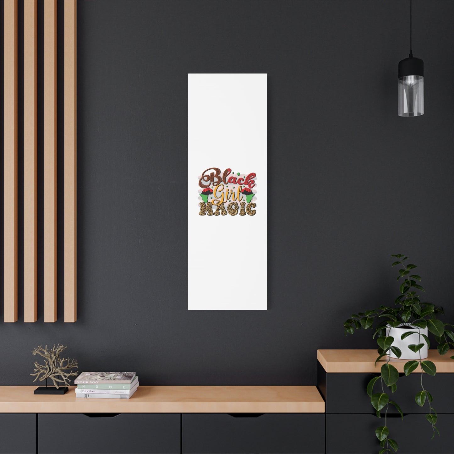 Black Girl Magic Canvas Print — Bold Afrocentric Wall Art