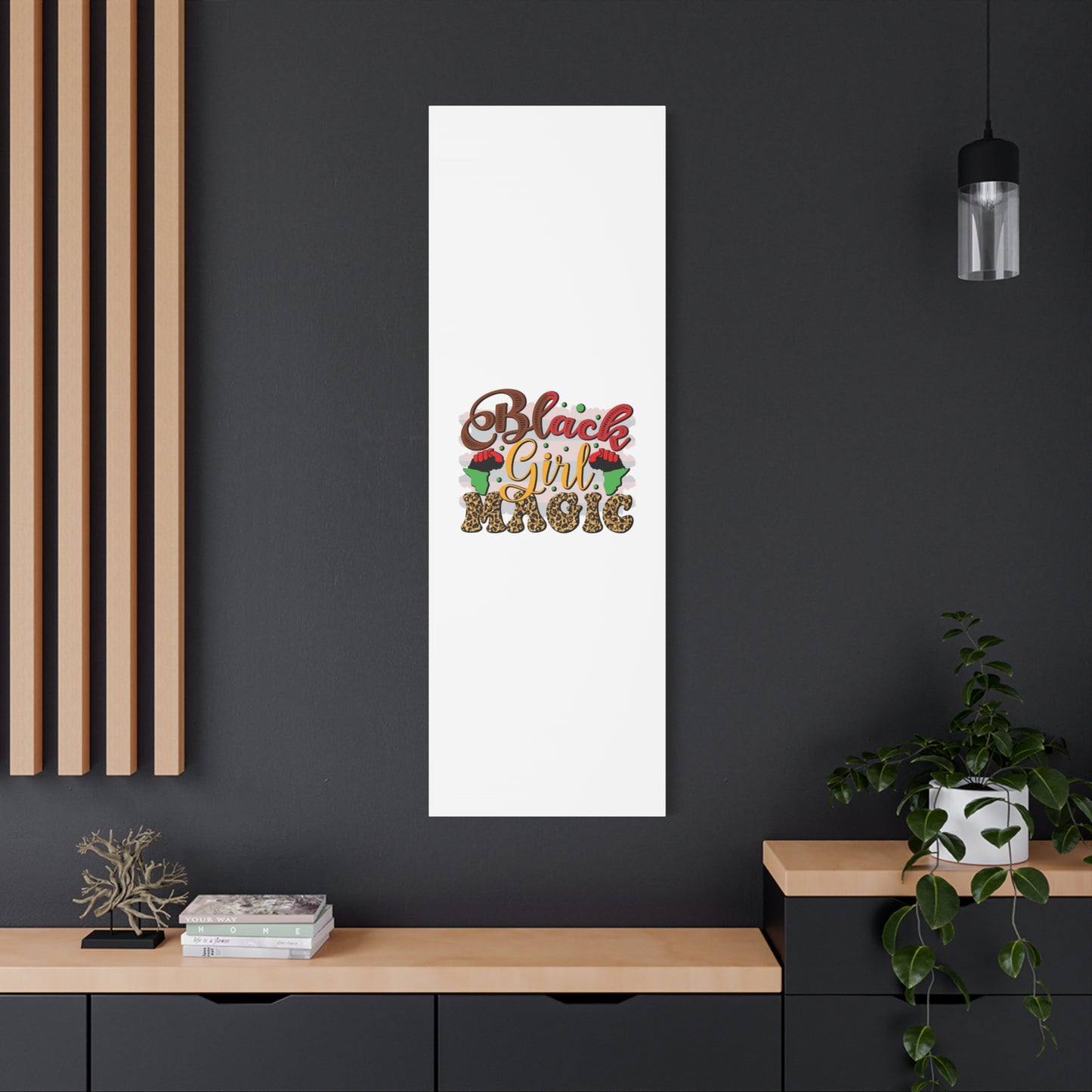 Black Girl Magic Canvas Print — Bold Afrocentric Wall Art
