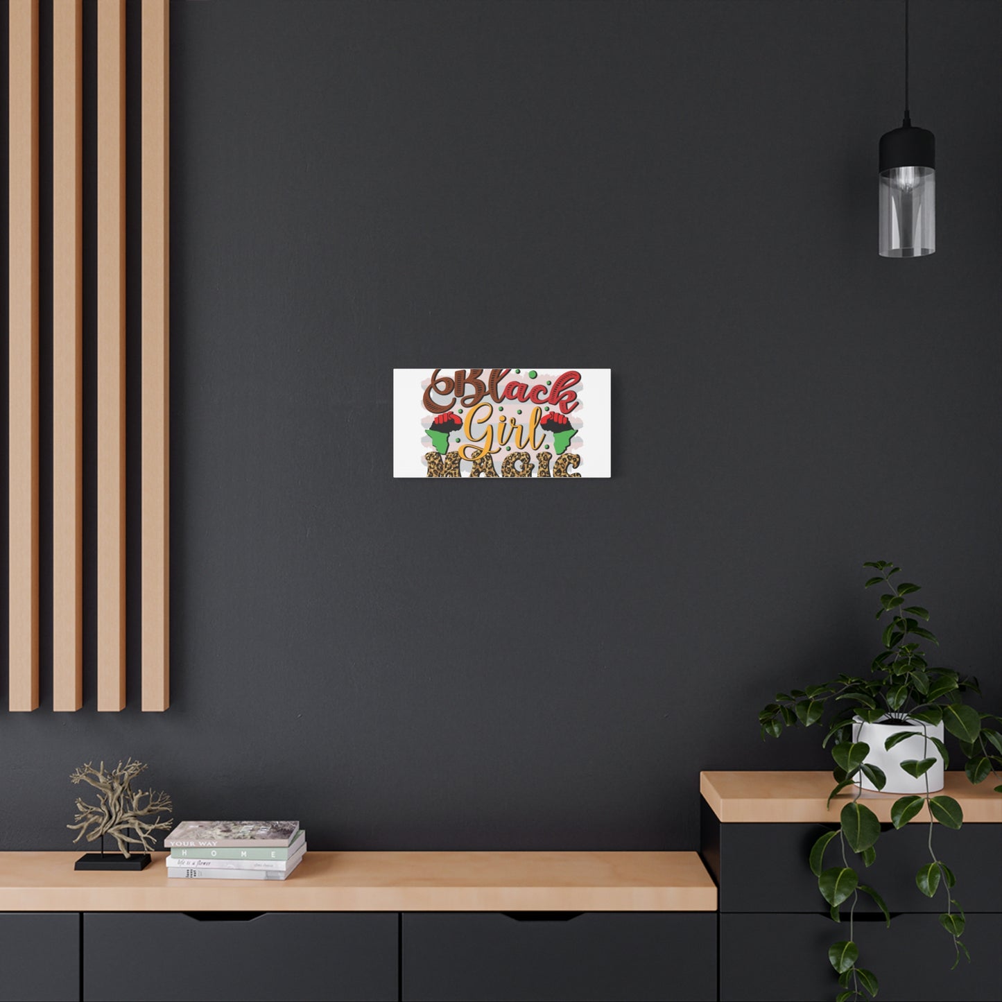 Black Girl Magic Canvas Print — Bold Afrocentric Wall Art
