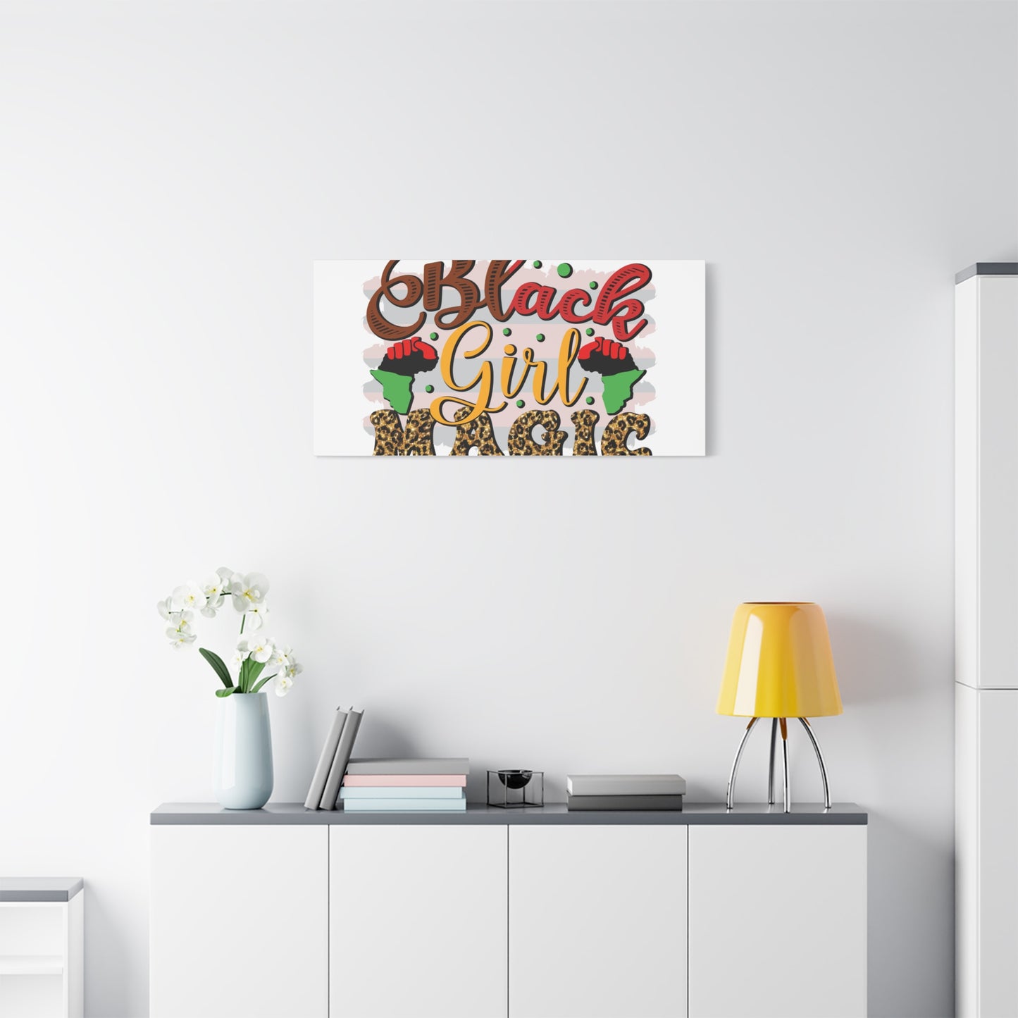 Black Girl Magic Canvas Print — Bold Afrocentric Wall Art