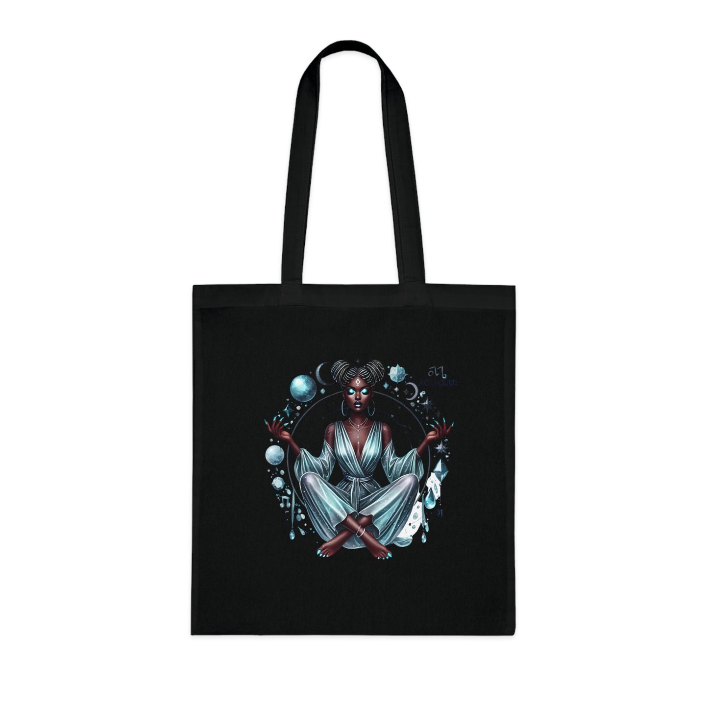 Astrological Zen Tote Bag — 'Air Element' Mystic Zodiac Cotton Tote